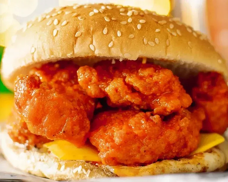 Portada del plato 'Burguer de boneless'